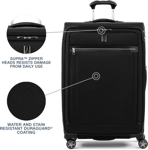 Miniatura 3 de Travelpro Platinum Elite-Softside - Maletas expansible con ruedas giratorias, Negro shadow), 409186901