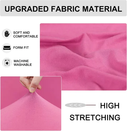 Miniatura 4 de uxcell Funda elástica para sofá, funda clásica sólida para sofás, sofá biplaza o sillón, muebles universales de poliéster elástico con una funda