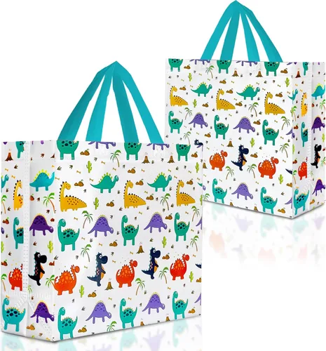 Miniatura 18 de Nush Nush Juego de 12 bolsas de regalo medianas degradadas – 4 impresionantes y brillantes bolsas de regalo reutilizables con asas – Bolsa de regalo