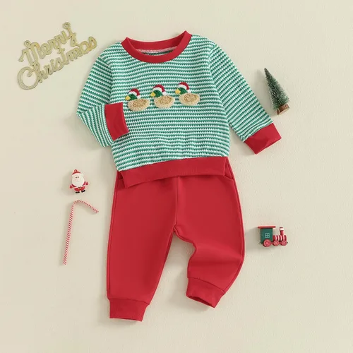 Miniatura 197 de Conjunto de camisa larga y divertida para bebé niño y niña, ropa de primera Navidad, 6, 12, 18, 24 meses, 2T