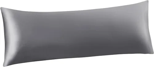 Miniatura 54 de Ersmak Juego de 2 fundas de almohada de satén estándar, ultra suaves y sedosas para cabello y piel, resistentes a las arrugas a la decoloración