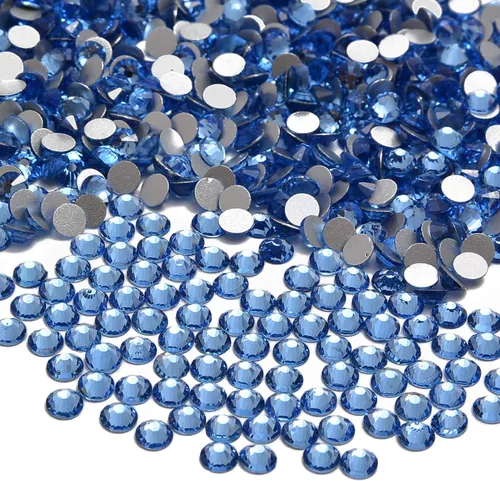 Miniatura 2 de NCB 288 diamantes de imitación de cristal redondos para arte de uñas, con parte trasera plana, para hacer accesorios de bricolaje, zapatos, ropa