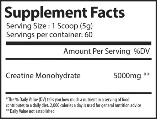 Miniatura 8 de Alpha Supps - Polvo de monohidrato de creatina alfa favorece el crecimiento muscular Micronizado Sin sabor 10.58 oz - 60 porciones