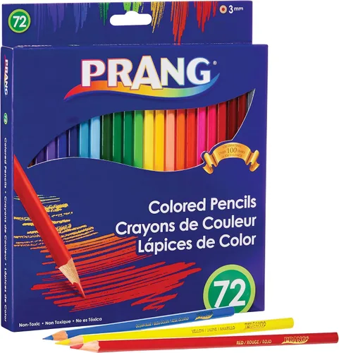 Miniatura 2 de Prang Juego de lápices de colores, 0.118 in, 2b (#1), colores surtidos de plomo/barril, 72/paquete