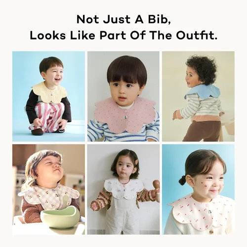 Miniatura 6 de Konny Baby Bib 3/5/7-Pack Set, 360 ° Rotate, Soft and Absorbent Drooling for Toddler Boys Girls Baby Essentials