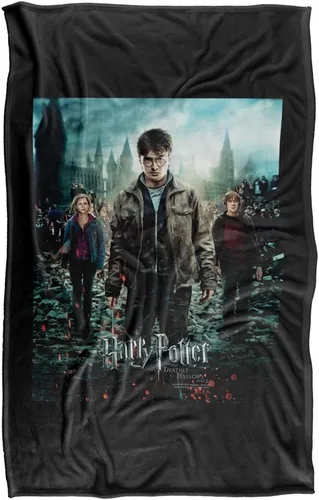 Miniatura 2 de Harry Potter - Póster de las Reliquias de la Muerte Parte 2, manta supersuave de tacto sedoso, 36 x 58 pulgadas