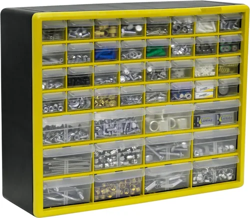 Miniatura 8 de Akro-Mils 10144, Gabinete de almacenamiento con 44 cajones de plástico para organización de garaje, organizador de cuentas, almacenamiento