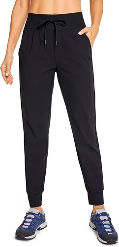 CRZ YOGA Pantalones deportivos ligeros de cintura alta para mujer de 275 pulgadas pantalones casuales de senderismo para viajes y entrenamiento al