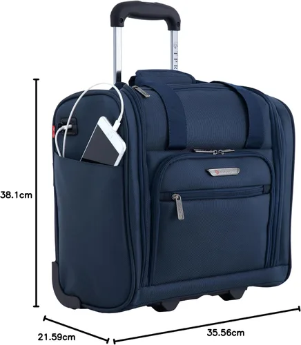 Miniatura 15 de TPRC 15" Smart equipaje de mano para abajo del asiento, con puerto de carga USB, Opción de color negro.), PR-85315-001