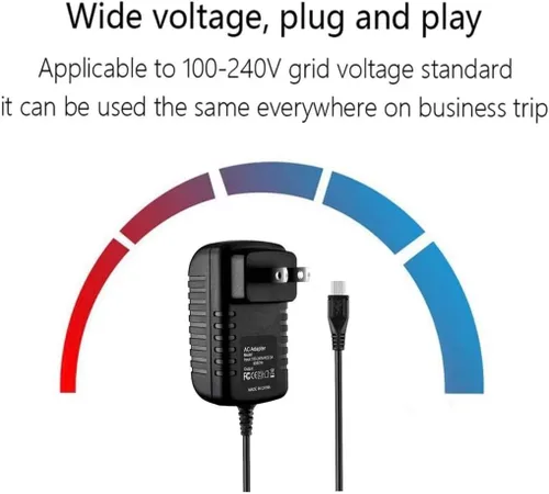 Miniatura 5 de Adaptador de CA para CHUWI VI10 Pro 10.6 64GB Tablet PC Fuente de alimentación Cable Cargador PSU