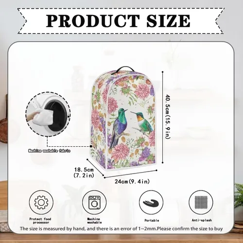 Miniatura 6 de doginthehole Cubiertas para licuadora de colibrí para cocina, fundas lavables para electrodomésticos, antihuellas dactilares, resistentes a