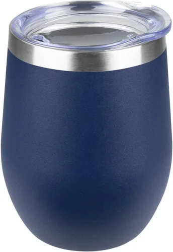 Miniatura 9 de StarSpeed Vaso de vino de 12 onzas con tapa, tazas de viaje de acero inoxidable sin pie con aislamiento de doble pared, taza de café aislada, vasos