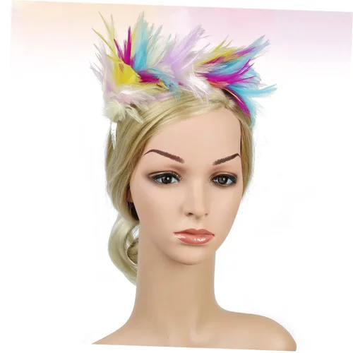 Miniatura 7 de Abaodam 1920 s Prom Headband Gatsby Headband Fascinator Headband Carnival Fascinator Fascinators for Women Tea Party Pride Hat Black Headbands