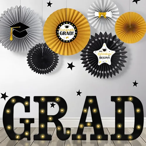 Miniatura 4 de Curyidy Letras de decoración de graduación, letreros de marquesina, luces iluminadas de marquesina de clase de 2025 para cumpleaños, Año Nuevo