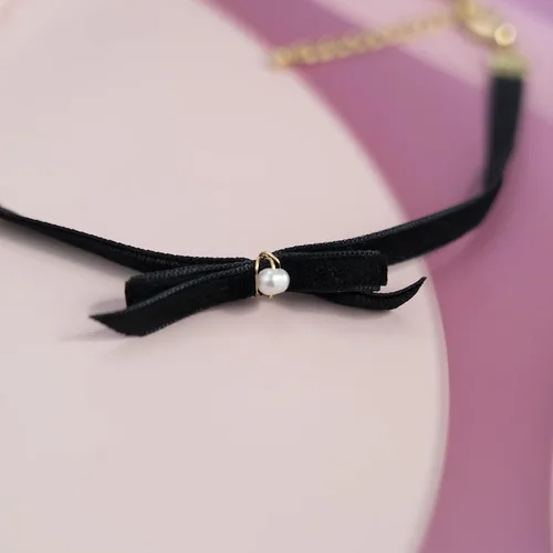 Miniatura 7 de Cowlyn Collar de lazo medio barroco cultivado perla gargantilla enlace cadena corto collar declaración joyería para mujeres niñas