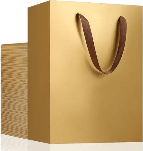 Miniatura 29 de EUSOAR Bolsas de compras de papel con asas, paquete de 25 bolsas pequeñas de papel kraft de 5.9 x 2.3 x 7.8 pulgadas, bolsa de mercancía