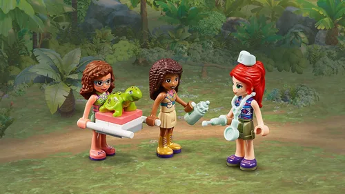 Miniatura 5 de LEGO Friends Jungle Rescue Base 41424 Juguete de construcción para niños, kit de rescate de animales que incluye una casa de árbol de la selva y 2