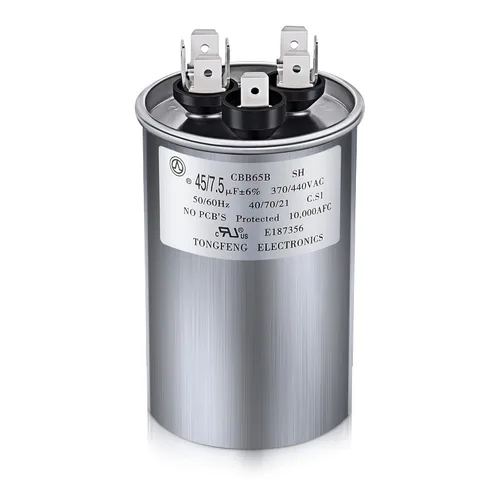 Miniatura 11 de 30/5 MFD uF 370/440V CBB65 Condensador redondo de doble funcionamiento para motor de CA, condensador HVAC, reemplazo de aire acondicionado, bomba