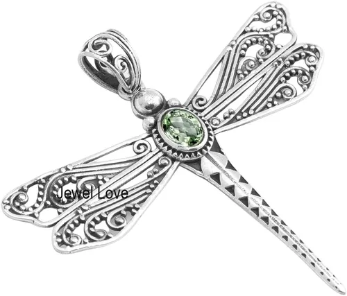 Miniatura 3 de Collar de plata de ley 925 para mujer, collar con colgante de piedras preciosas auténticas, collar con colgante hipoalergénico para regalo