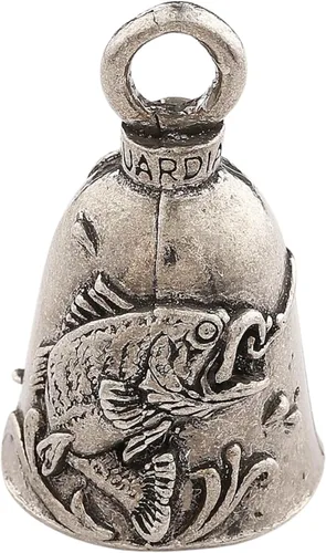 Miniatura 28 de Campana Guardian Bell de Animales para Buena Suerte con Llavero y Bolsa de Regalo de Terciopelo Negro Campana para Motocicleta De peltre sin Koi