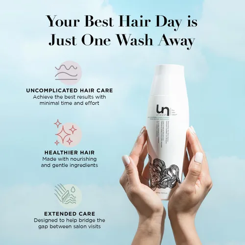 Miniatura 6 de Acondicionador Unwash de limpieza ecológica - Acondicionador limpiador co-wash hidratante y suave, libre de sulfatos y parabenos, para cabello
