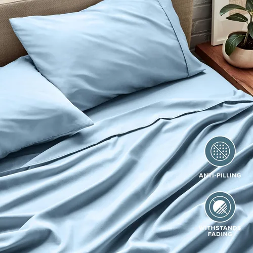 Miniatura 8 de Bare Home Juego de sábanas tamaño Full - Microfibra ultrasuave de lujo 1800 - Sábanas de cama - Doble cepillado - Bolsillos profundos - Ajuste fácil