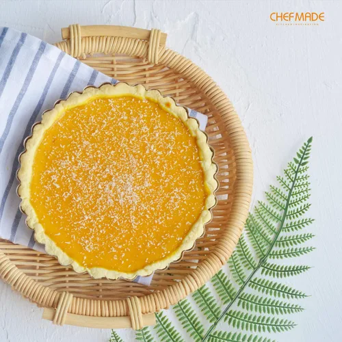 Miniatura 7 de CHEFMADE Sartén para tartas, 7 pulgadas con parte inferior suelta extraíble, antiadherente, redonda, quiche, para horno y cocción instantánea