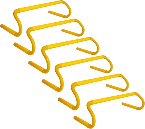 Miniatura 8 de YEXEXINM Paquete de 6 obstáculos de entrenamiento de velocidad de agilidad, 6 pulgadas desmontables de entrenamiento de agilidad, equipo de práctica