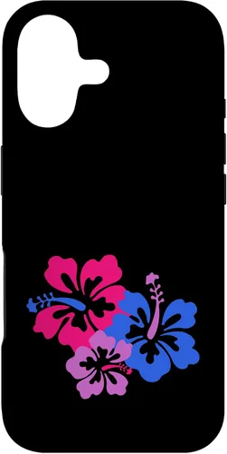 Miniatura 32 de Funda para iPhone 13 Pro Bisexual Bi Pride Sutil Hibiscus Flower Hawaii LGBT LGBTQ