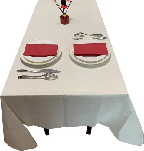 Miniatura 7 de [Paquete de 6] Manteles Cuadrados Negros de 54x54 Pulgadas, Mantel de Mesa de Papel Desechable para Mesas Cuadradas y Redondas, Cubierta de Mesa