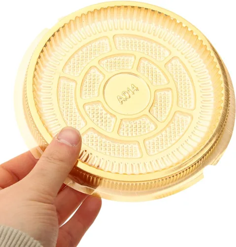Miniatura 8 de UPKOCH - Porta pasteles de plástico transparente con tapa, 6.10 x 4.92 x 7.08 pulgadas, contenedor individual para tartas para el hogar, fiesta