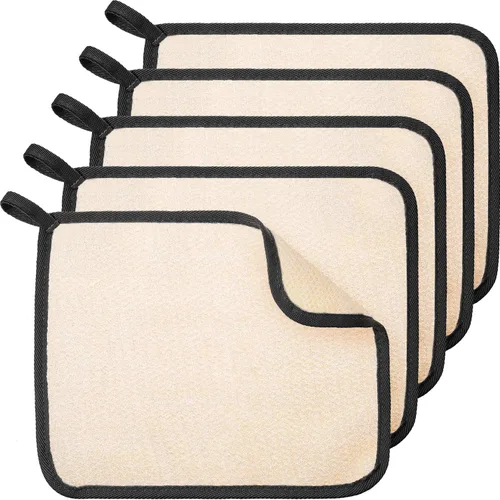 Miniatura 16 de Tatuo 5 paños exfoliantes para el rostro y el cuerpo, tejido de toalla para el baño, exfoliante, masaje, paño de baño para mujeres y hombres, 10.63