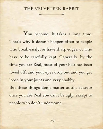 Miniatura 11 de The Velveteen Rabbit - You Become - Impresión de páginas de citas literarias sin marco de 11 x 14 pulgadas, gran póster de regalo con cita