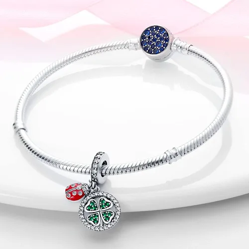 Miniatura 165 de KUNSIR Los abalorios se adaptan a pulseras Pandora para mujer, plata de ley 925, cuentas colgantes de joyería para niñas, dijes de feliz cumpleaños