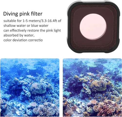 Miniatura 4 de Juego de filtros de lente de 3 piezas, filtro de cámara de aleación de aluminio, lente de vidrio óptico, juego de filtro de buceo subacuático