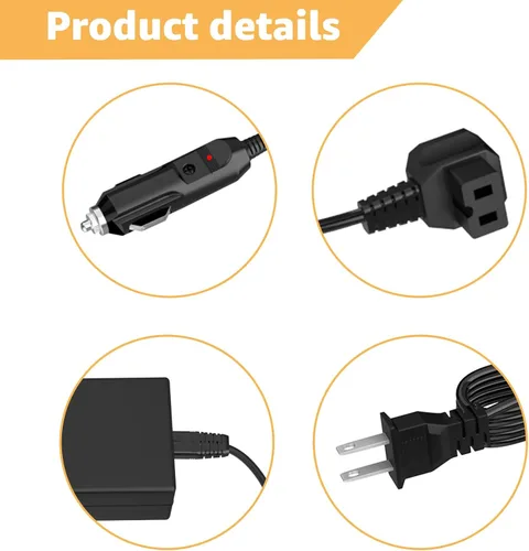 Miniatura 4 de Cable de alimentación compatible con Alpicool, Bodega, Euhomy, BougeRV, ARB, ICECO, Setpower, JoyTutus, cable de alimentación enfriador