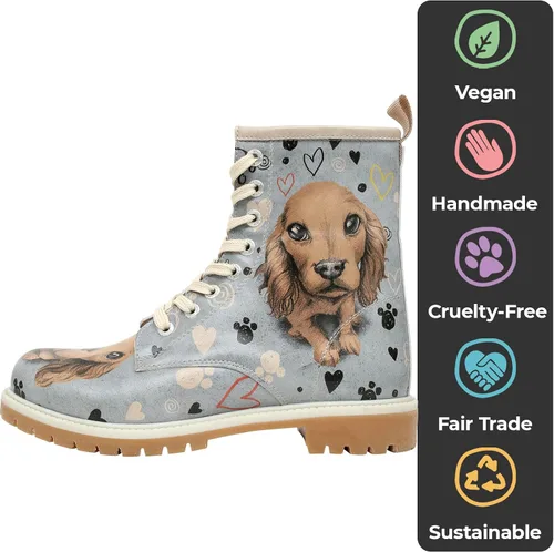 Miniatura 4 de DOGO Botas largas para mujer botas de invierno de cuero vegano y diseño único para mujer, botas cómodas y elegantes para mujer