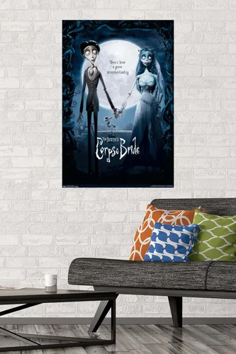Miniatura 2 de Tim Burton's The Corpse Bride - Póster de pared de una hoja, 22.37 x 34.00 pulgadas, paquete de póster y montaje