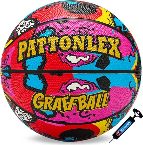 Miniatura 9 de Balones de baloncesto de 28.5" de cuero, tamaño oficial 6, para interiores y exteriores, para jóvenes y mujeres (sin inflar)