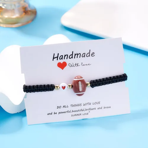 Miniatura 15 de Pulsera de fútbol, fútbol, baloncesto, béisbol, regalos para mujeres y hombres, regalos de cumpleaños, graduación para amantes del deporte, pulseras