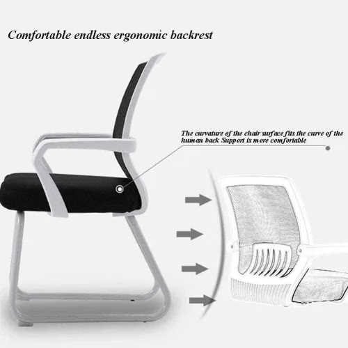 Miniatura 3 de Silla ergonómica de escritorio de oficina, silla giratoria de malla para computadora con silla de oficina, silla de computadora, silla de personal