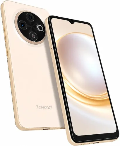 A3 4G teléfonos Android desbloqueados 6.6” pantalla HD+ Android 12 teléfono inteligente Octa-Core 6(3+3)+16GB/256 TF Dual SIM teléfono celular Dorado