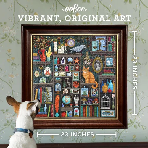 Miniatura 3 de eeBoo: Piece and Love Alchemist Cabinet - Rompecabezas cuadrado de 1000 piezas, rompecabezas para adultos y familias, incluye piezas brillantes