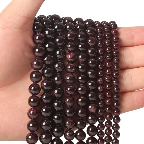 Miniatura 46 de 60 piezas de cuentas de piedra natural de 15⁄64 pulgadas (6 mm) con cuentas de apatita azul que es una piedra para sanación de la energía. Piedras