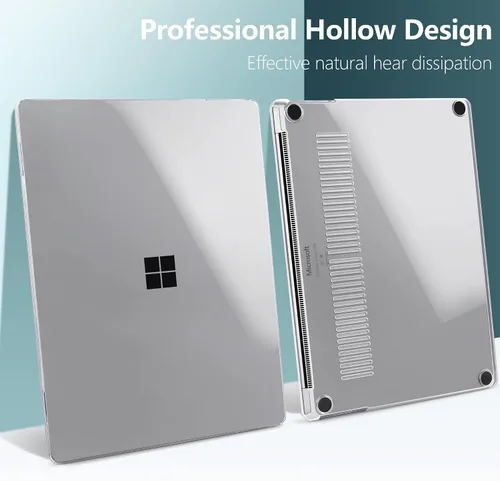 Miniatura 7 de TWOLSKOO Funda para portátil Microsoft Surface de 13.5" 5/4/3 con reposamanos de metal modelo 1951/1868, carcasa rígida de plástico protector