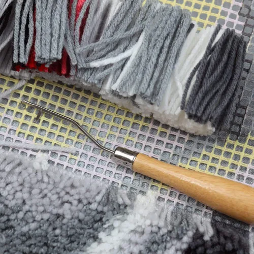 Miniatura 7 de Juego de 5 piezas de ganchos de pestillo curvos, ganchos de ganchillo, herramientas para trenzar el cabello, rastas de diferentes tamaños, agujas