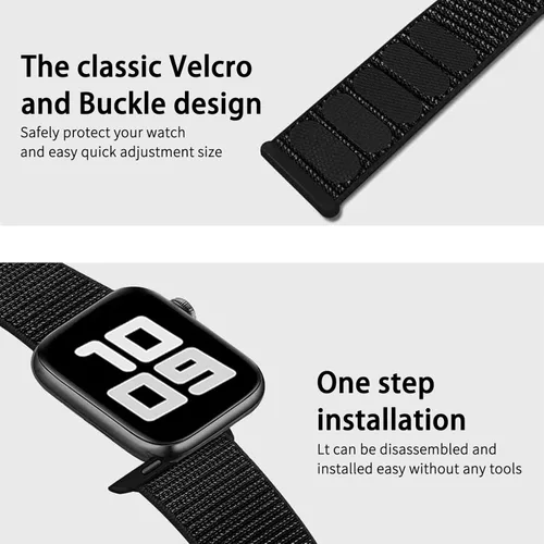 Miniatura 4 de Nylon Band Compatible with Apple Watch: Sport Loop Fits iWatch Series