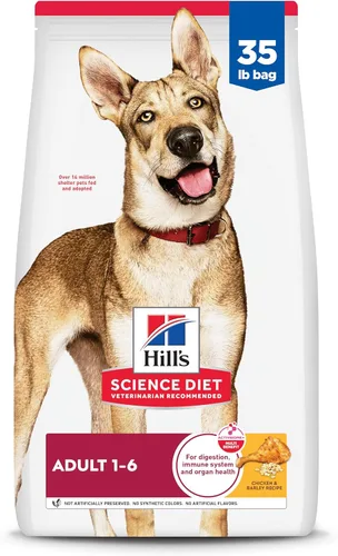 Miniatura 18 de Hill's Science Diet Adulto 1-6, Adulto 1-6 Premium Nutrition, alimento seco para perros, pollo y cebada, bolsa de 15 libras