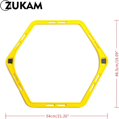 Miniatura 2 de Anillos hexagonales de agilidad para entrenamiento de velocidad y agilidad, entrenamiento de pies, velocidad de obstáculos