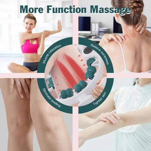 Miniatura 7 de Herramienta de masaje para celulitis, masajeador de drenaje linfático para muslos, piernas y glúteos, rodillo anticelulítico con asas desmontables